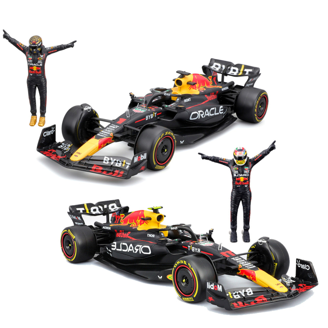Автомодели - Автомодель Bburago Racing Red Bull Racing RB19 с фигуркой в ​​ассортименте (18-28036)