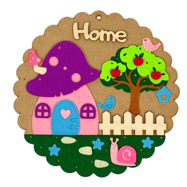 Наборы для творчества - Набор для творчества Apli Krapli Аппликация из фетра Home (4820198700928)