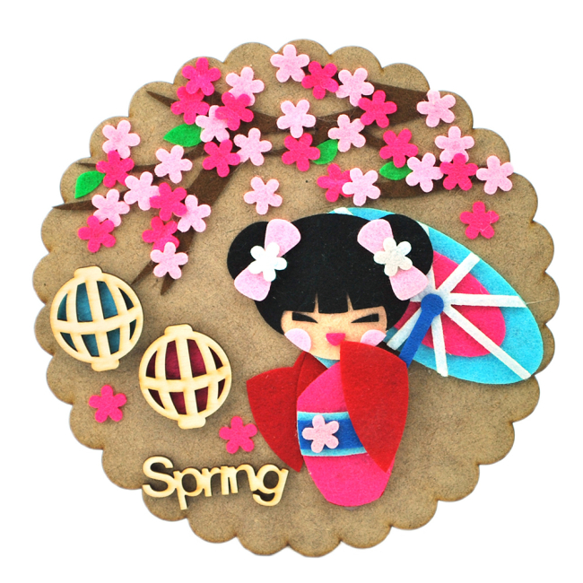 Наборы для творчества - Набор для творчества Apli Krapli Аппликация из фетра Spring (4820198700881)