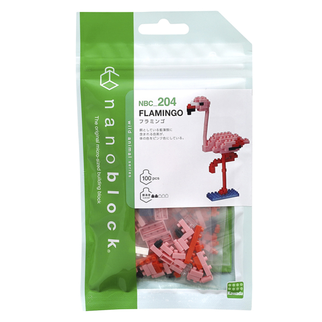 Блочные конструкторы - Конструктор Nanoblock Розовый фламинго 100 элементов (124112)