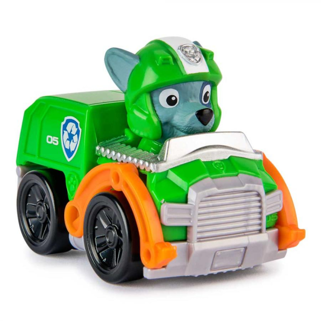 Фігурки персонажів - Ігрова фігурка Paw Patrol Air rescue Міні рятівний автомобіль з водієм Роккі (SM17791/4135)