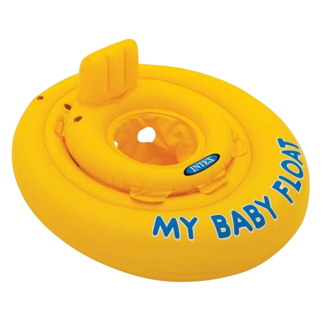 Для пляжу і плавання - Коло надувне INTEX My baby float зі спинкою (59574)
