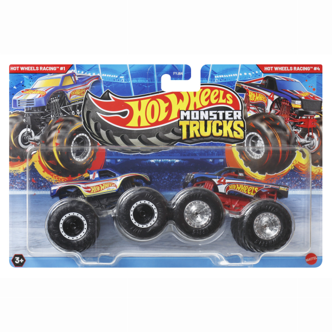 Автомоделі - Набір автомоделей Hot Wheels Monster trucks Racing №1 vs Racing №4 (FYJ64/JCC83)