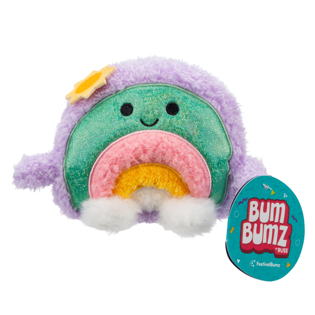 Персонажи мультфильмов - Мягкая игрушка Bum Bumz Festival Bumz Радуга Рори 11 см (RBBZ01037)