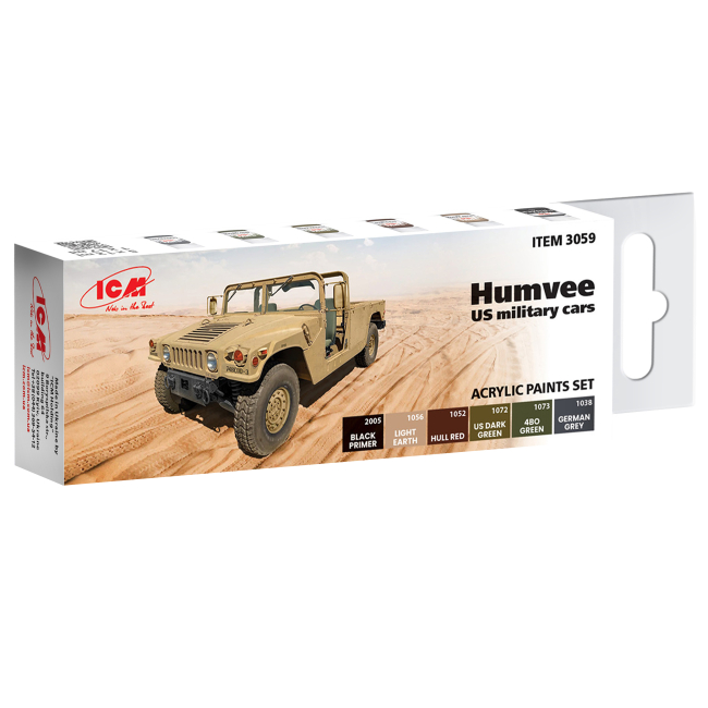 Канцтовары - Набор красок ІСМ Для военных автомобилей Humvee США (3059)