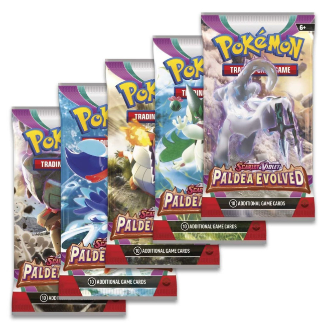 Настільні ігри - Настільна гра Pokemon SV02 Paldea Evolved Booster бустер пак в асортименті (185-85349)