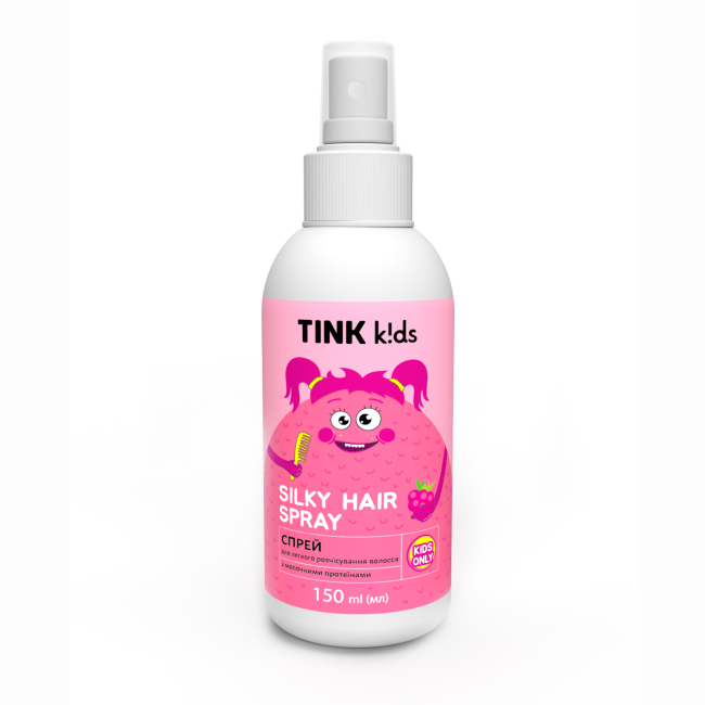 Косметика - Спрей для расчесывания Tink kids Silky Hair Spray 150 мл (4823109410312)