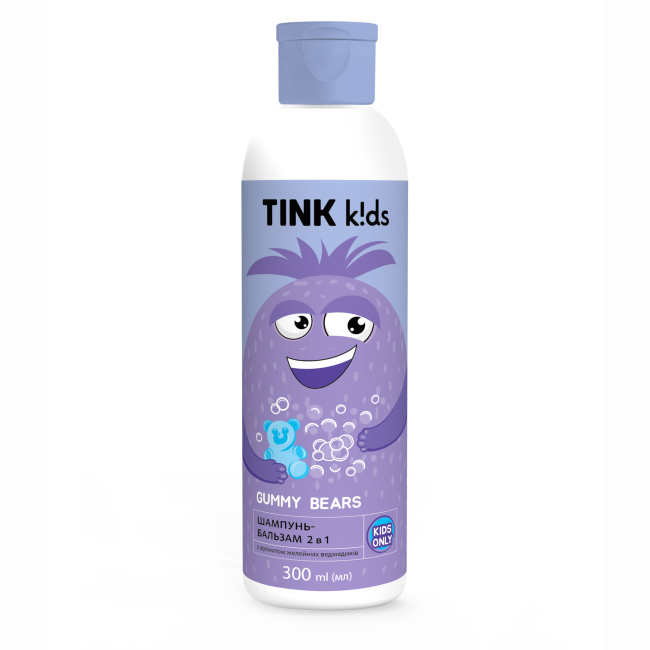 Косметика - Шампунь-бальзам Tink kids Gummy Bears 300 мл (4823109410879)