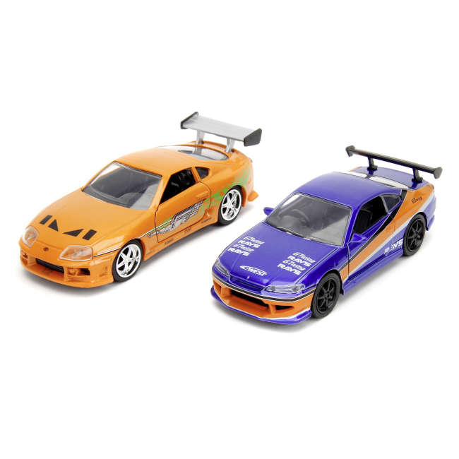 Автомодели - Набор автомоделей Jada Fast and Furious Nissan Silvia S15 и Toyota Supra (253202017)