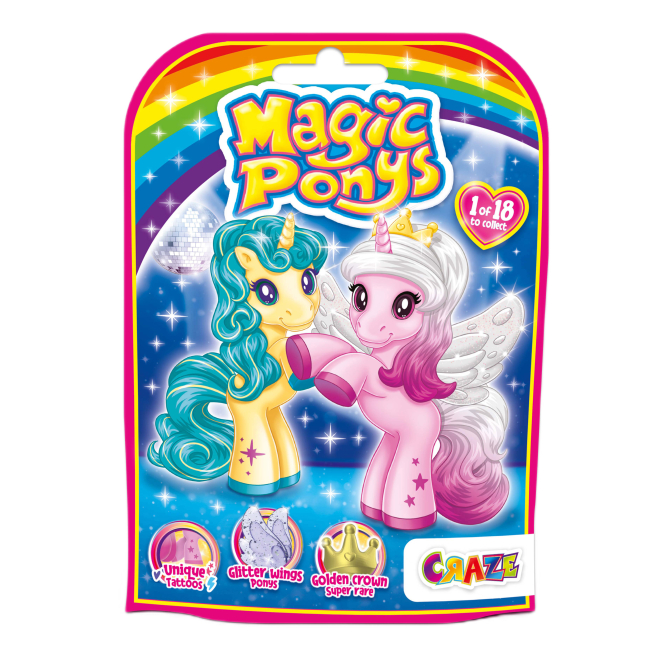 Фигурки персонажей - Фигурка-сюрприз Craze Magic ponys (44971)