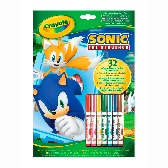 Товари для малювання - Розмальовка Crayola Sonic (04-0866G)