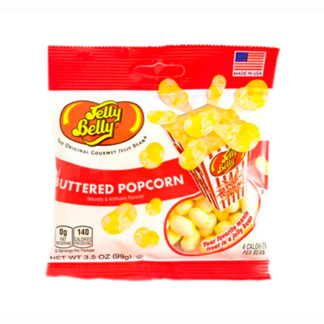 Солодощі - Желейні цукерки Jelly Belly Попкорн з маслом (071570013974)