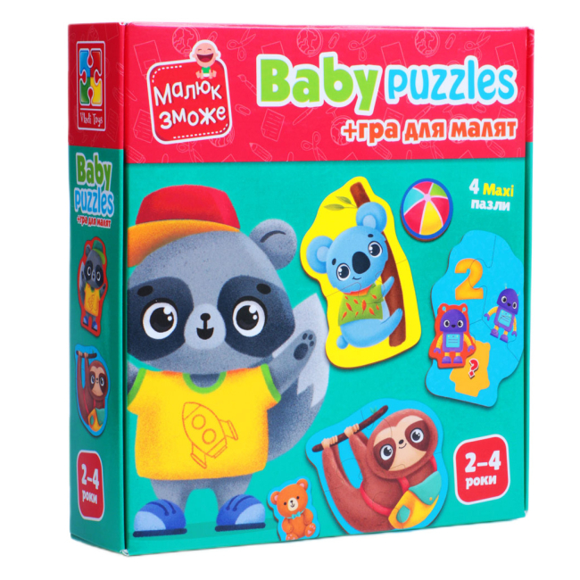 Пазлы - Пазл Vladi Toys Животные и игрушки (VT1722-27)