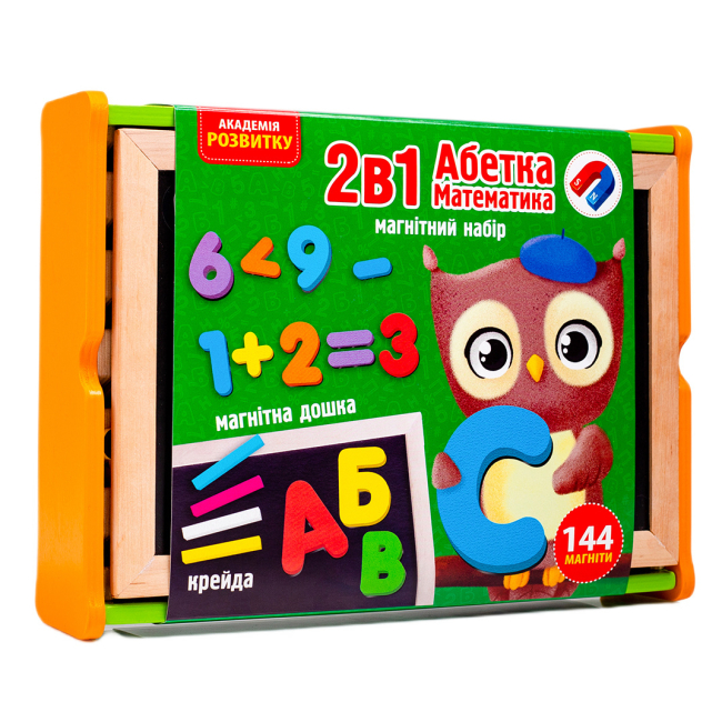 Обучающие игрушки - Магнитный набор Vladi Toys Алфавит и математика 2 в 1  (VT5411-17)