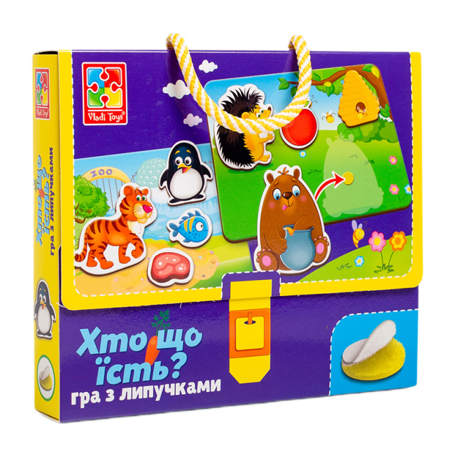 Навчальні іграшки - Навчальна гра Vladi Toys Хто що їсть? (VT1302-27)