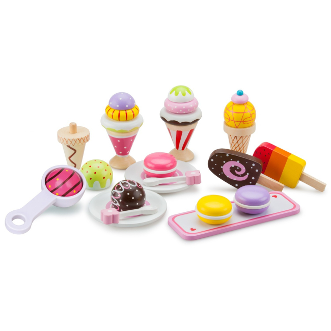 Дитячі кухні та побутова техніка - Ігровий набір New classic toys Морозиво (10630)