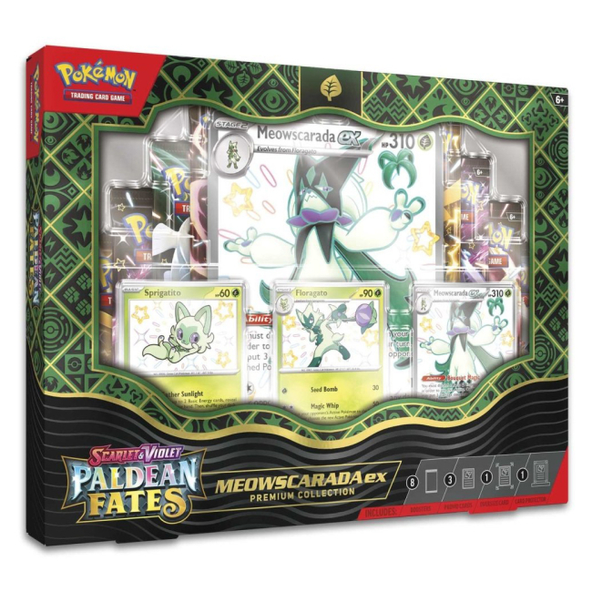 Настольные игры - Настольная игра Pokemon SV4.5 Paldean Fates Premium Collection Meowscaradaex (290-85961/2)