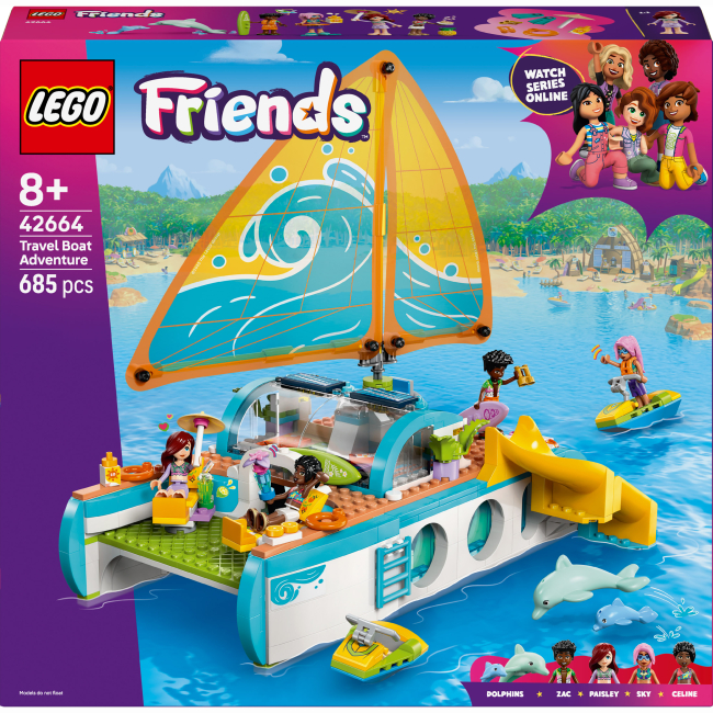 Конструкторы LEGO - Конструктор LEGO Friends Приключения на туристической лодке (42664)