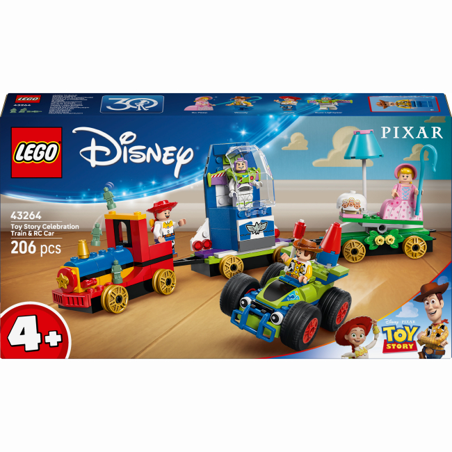 Конструктори LEGO - Конструктор LEGO Disney та Pixar Святкування з Історії Іграшок: потяг і авто для перегонів (43264)