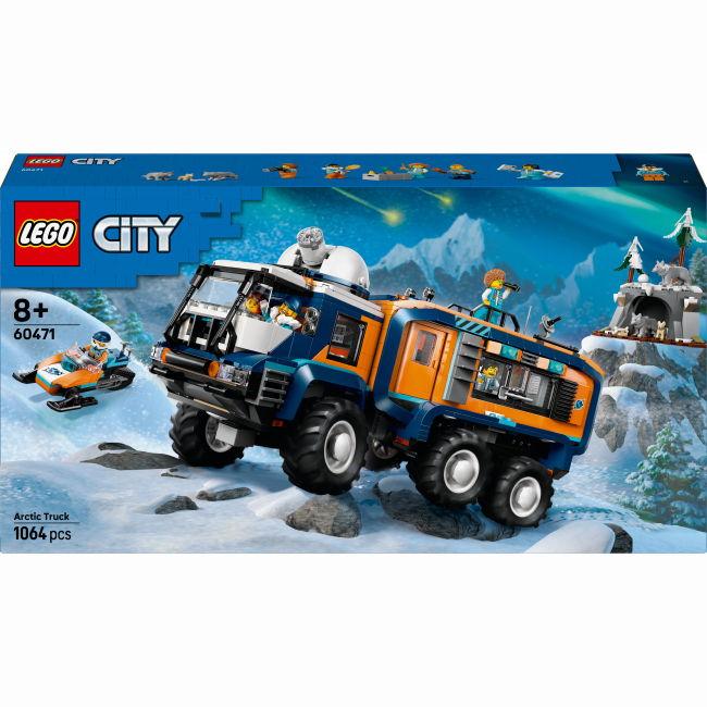 Конструктори LEGO - Конструктор LEGO City Арктична дослідницька вантажівка з науковою лабораторією (60471)