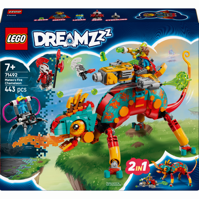 Конструктори LEGO - Конструктор LEGO DREAMZzz Вогняний хамелеон Матео (71492)