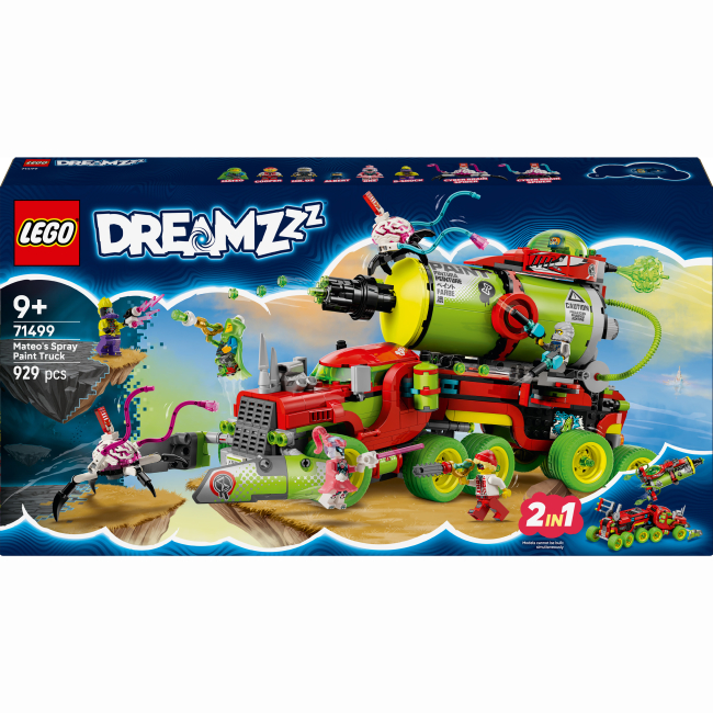 Конструктори LEGO - Конструктор LEGO DREAMZzz Вантажівка Матео з аерозольною фарбою (71499)