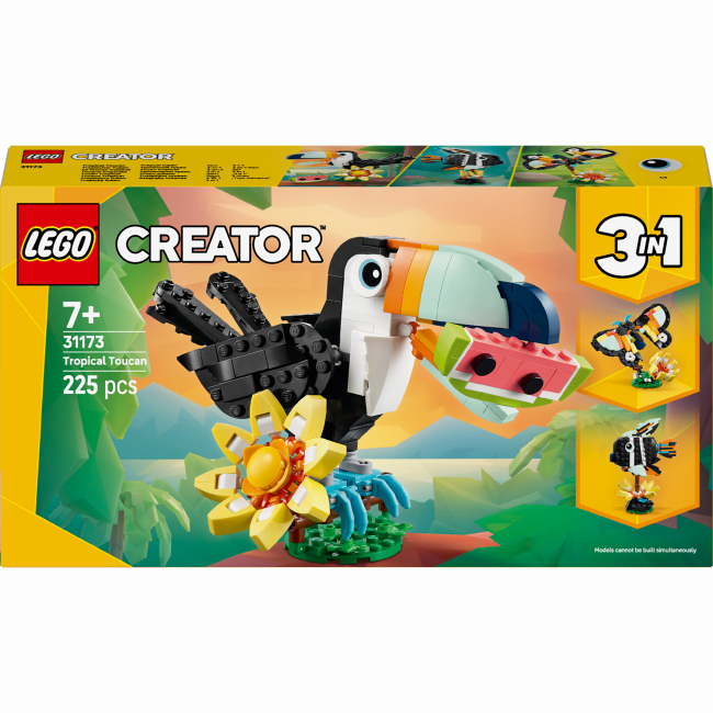 Конструктори LEGO - Конструктор LEGO Creator Дикі тварини: тропічний тукан (31173)