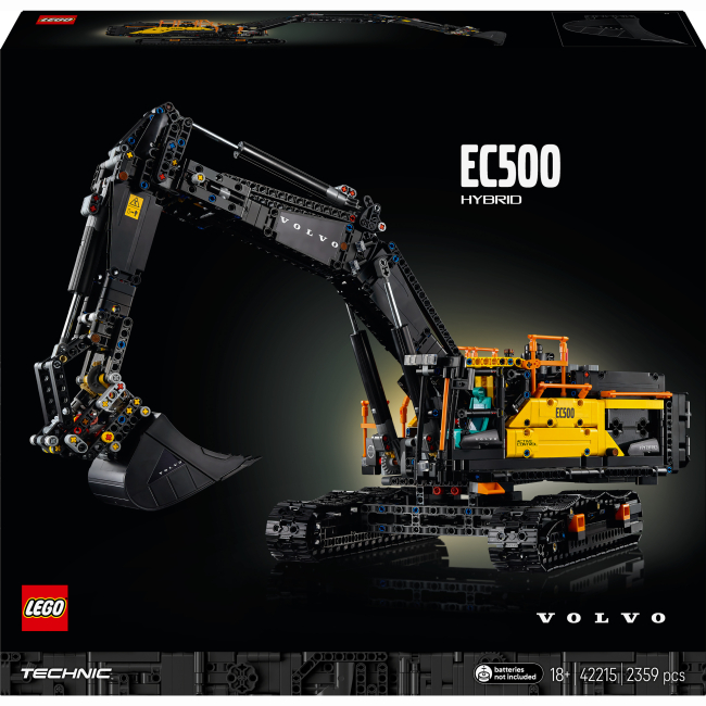 Конструктори LEGO - Конструктор LEGO Technic Екскаватор Volvo EC500 Hybrid (42215)