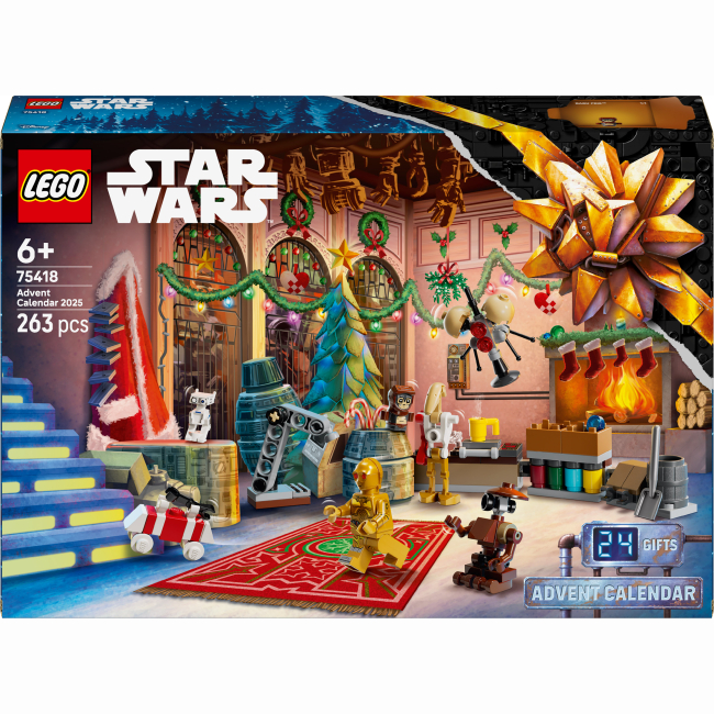 Конструктори LEGO - Конструктор LEGO Star Wars Адвент календар 2025 (75418)