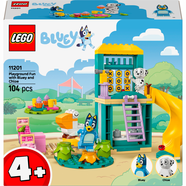 Конструкторы LEGO - Конструктор LEGO Bluey Веселье с Блуи и Хлоей на игровой площадке (11201)