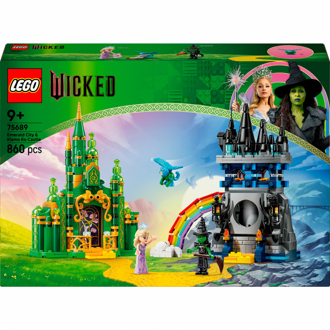 Конструкторы LEGO - Конструктор LEGO Wicked Эмеральд-сити и замок Киамо Ко (75689)