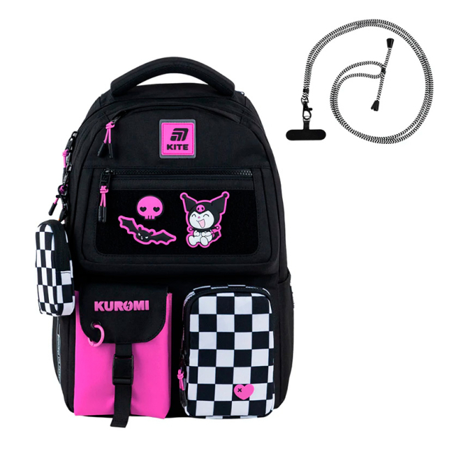 Рюкзаки и сумки - Рюкзак Kite Education teens Kuromi (HK25-2587M)