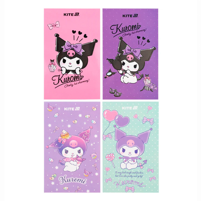Канцтовары - Блокнот Kite Kuromi A6 в ассортименте (HK25-195)