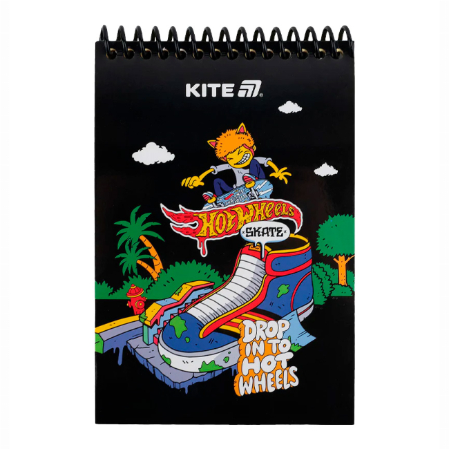 Канцтовары - Блокнот Kite Hot Wheels A6 (HW25-196-2)