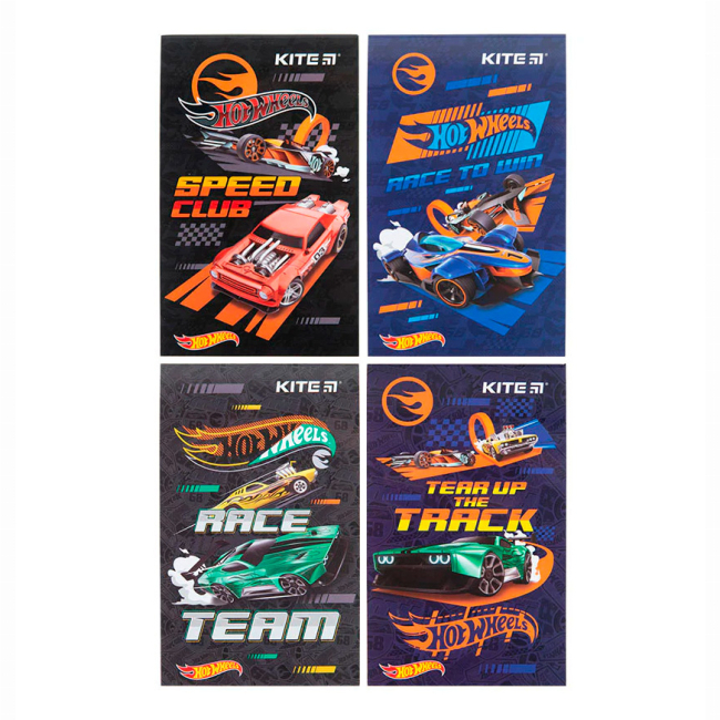 Канцтовары - Блокнот Kite Hot Wheels A6 в ассортименте (HW23-195)