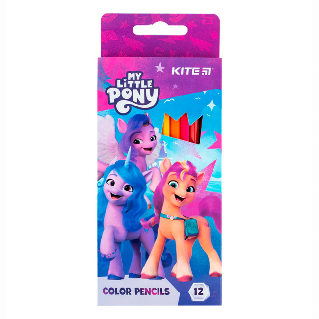 Канцтовари - Олівці кольорові Kite My Little Pony 12 кольорів (LP24-051)