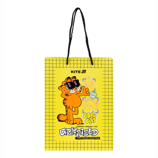 Подарочная упаковка - Пакет бумажный подарочный Kite Garfield 18х24 см (GF25-265)