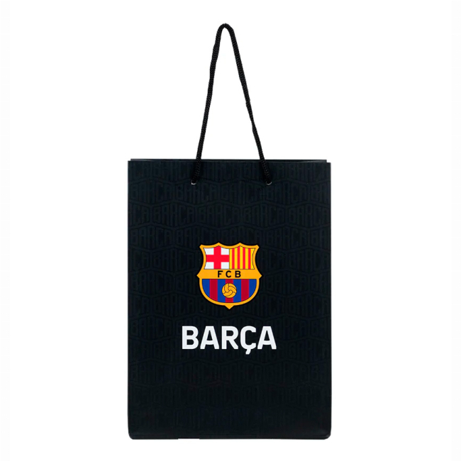 Подарункова упаковка - Пакет паперовий подарунковий Kite FC Barcelona 18х24 см (BC25-265)