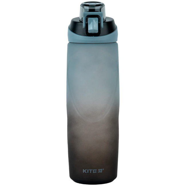 Чашки, склянки - Пляшка для води Kite Сіро-чорна 760 мл (K24-1200-1)