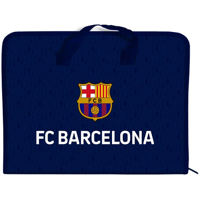 Канцтовари - Папка-портфель Kite FC Barcelona на блискавці A4 (BC25-202)