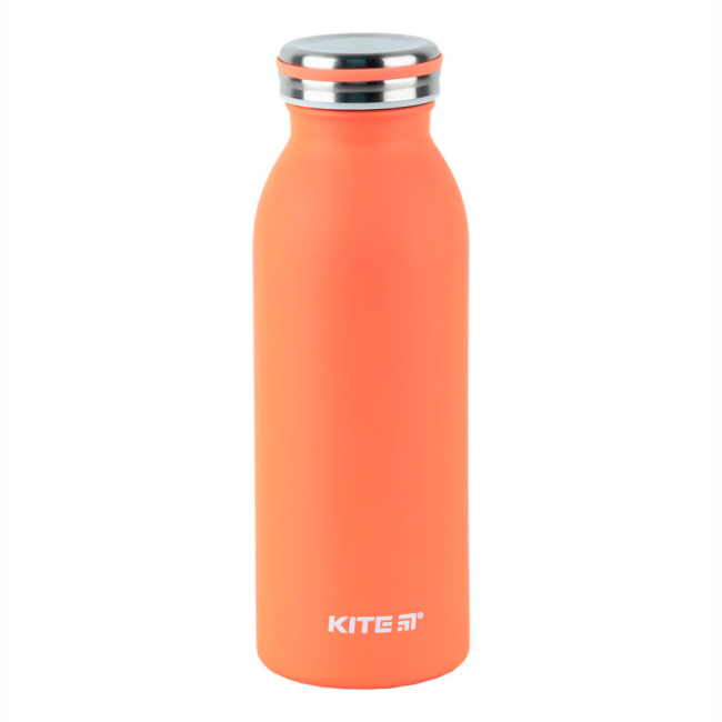 Чашки, стаканы - Термос Kite Персиковый 450 мл (K24-1208-1)