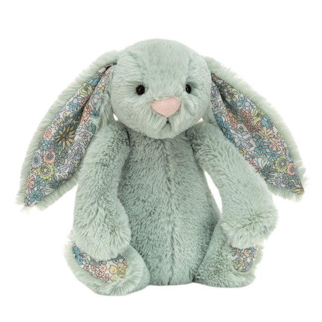 М'які тварини - М'яка іграшка Jellycat Зайчик зелений S 18 см (BL6SGN)