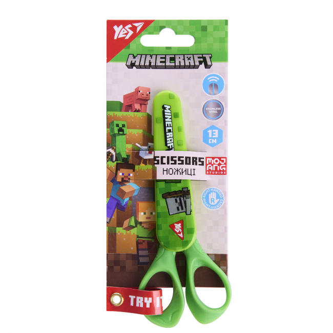 Канцтовари - Ножиці Yes Minecraft 13 см у футлярі (480463)