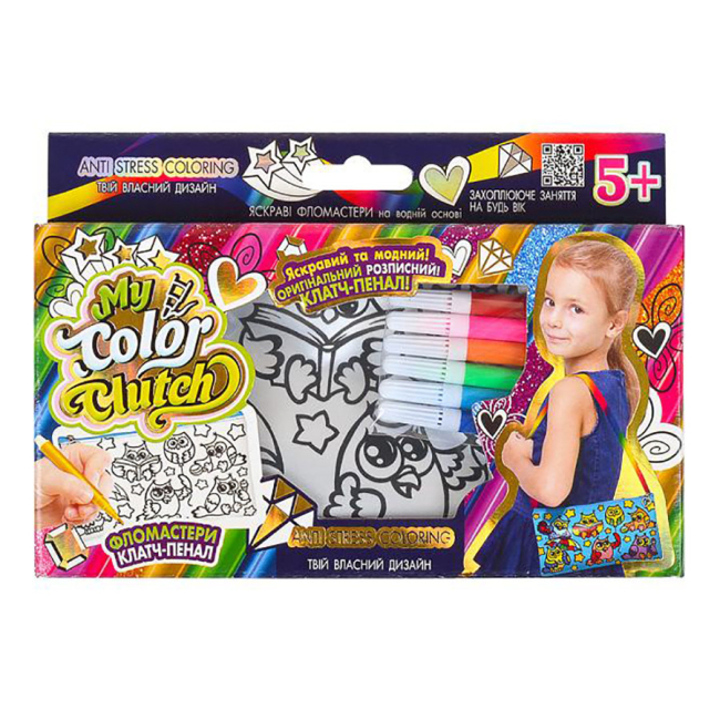 Набори для творчості - Набір для творчості Danko toys My color сlutch із фломастерами (CCL-02-02U)