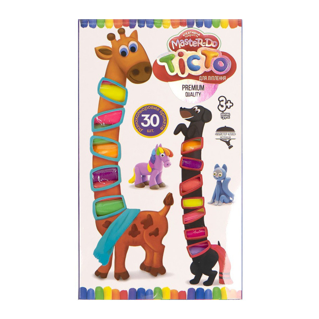 Набори для ліплення - Тісто для ліплення Danko toys Master Do 30 кольорів (TMD-19-01U)