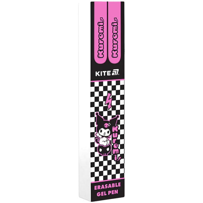 Канцтовары - Ручка гелевая Kite Kuromi Пиши-стирай 2 шт (HK25-069)