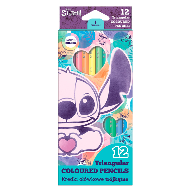 Канцтовары - Карандаши цветные CoolPack Colorino Stitch /12/ 12 цветов (92047PTR)