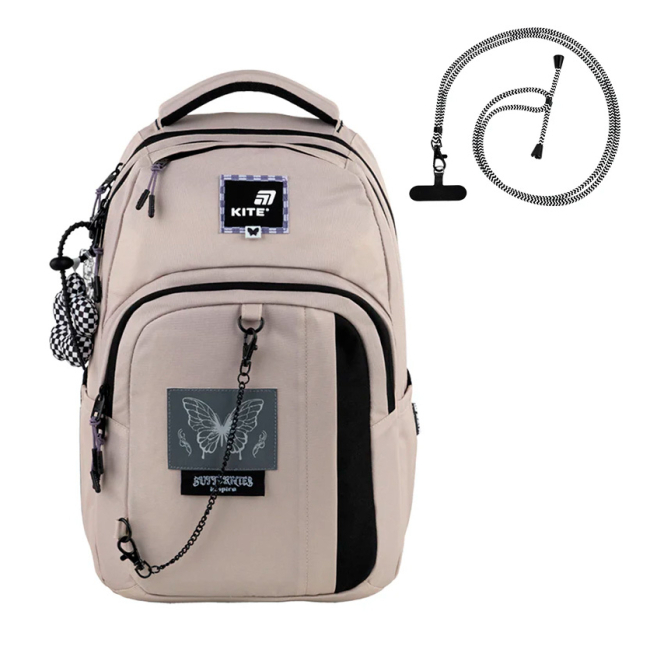Рюкзаки та сумки - Рюкзак Kite Education teens Бежевий (K25-2578M-2)
