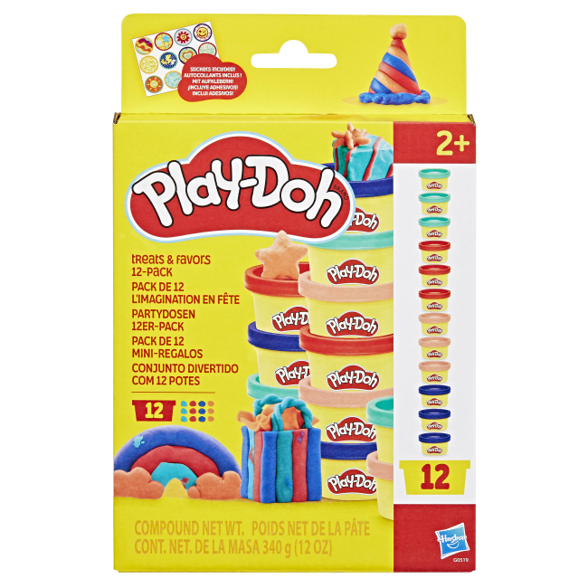 Наборы для лепки - Набор для творчества Play-Doh 12 баночек (G0519)