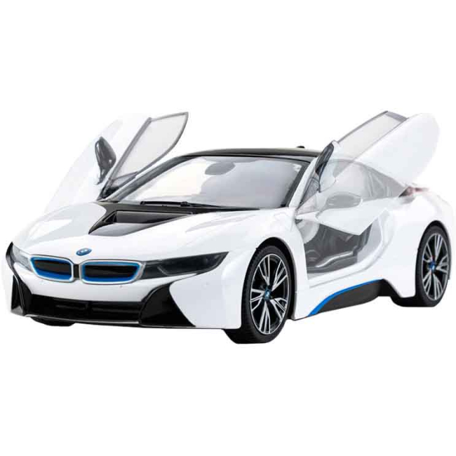 Радиоуправляемые модели - Автомодель Rastar BMW i8 71060 на радиоуправлении 1:14 белая (454.00.20)